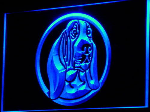 Basset Hound Dog Pet Shop Neon Light Sign
